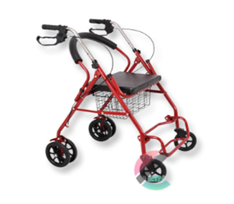 Rollator with Footrest
