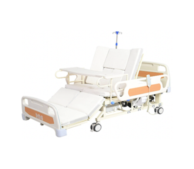 Electric Bed with Commode ICU Siderails